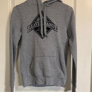 Women's Crewneck Sweatshirt - Grey Beaver Canoe Logo